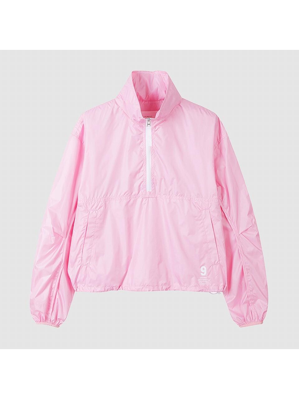 Packable Half-zip Lightweight Anorak Jacket [Pink] (NADU4-WGJ400_230)