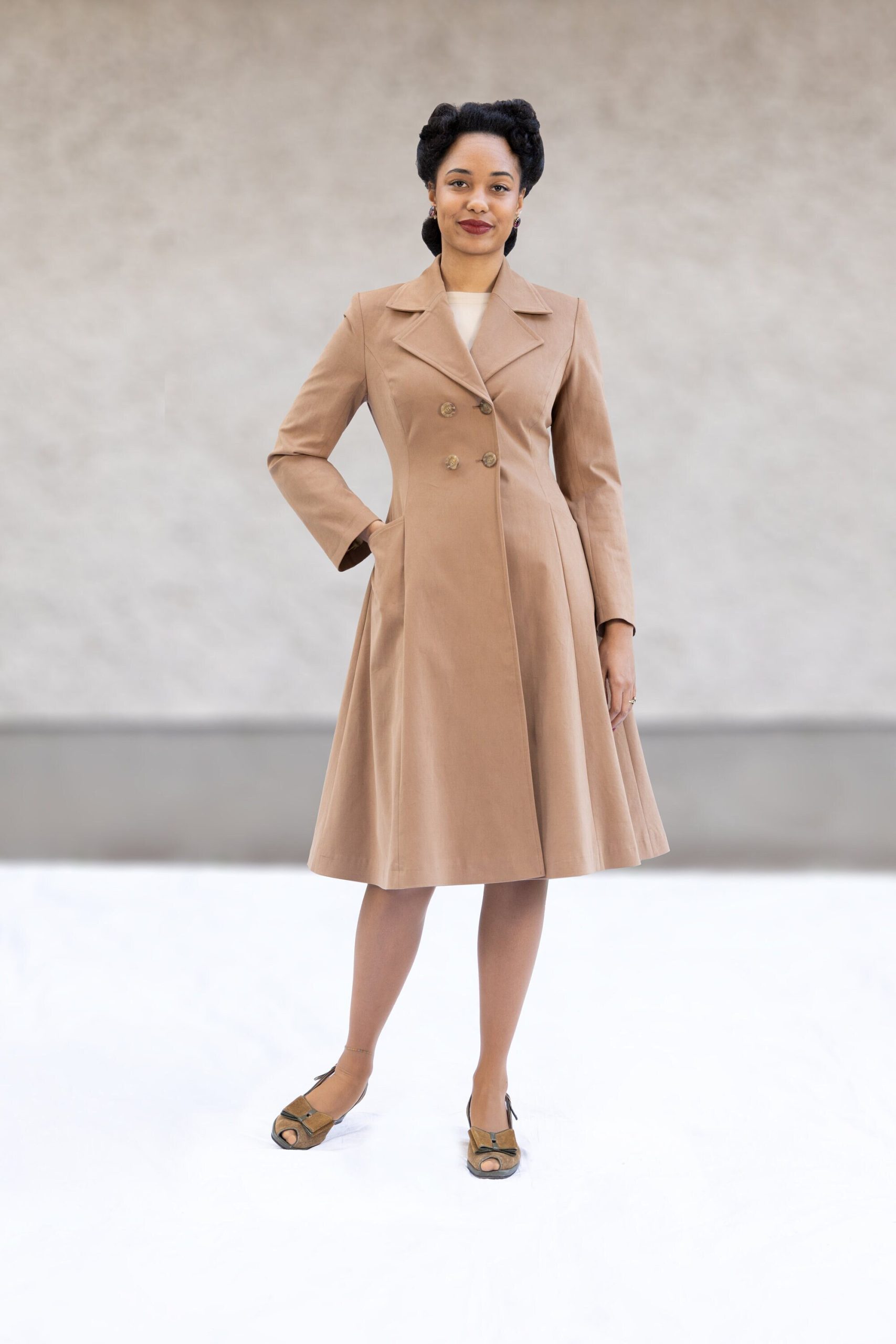 Paige, Tailored Between-Seasons Wool Coat