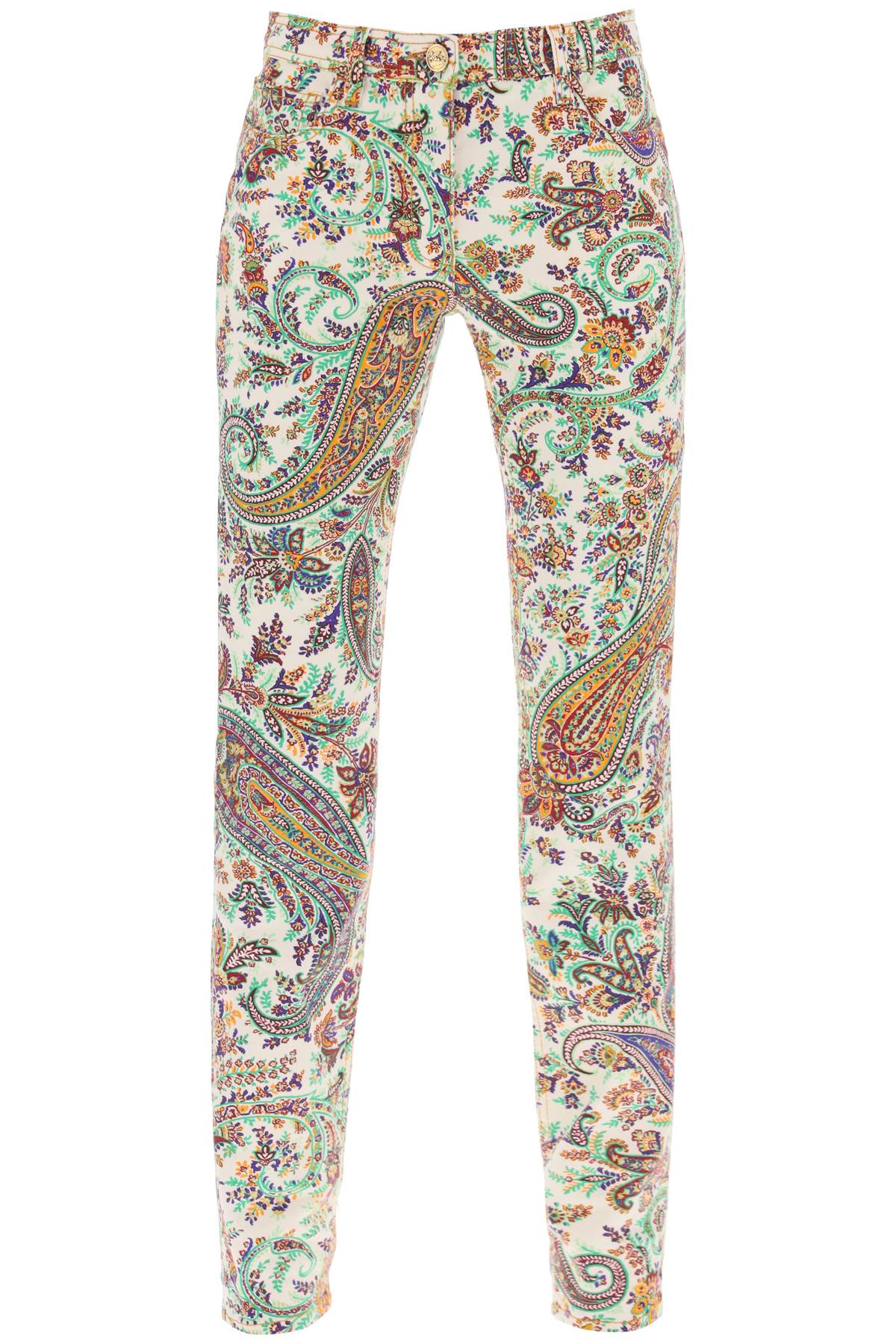 Paisley Patterned Jeans