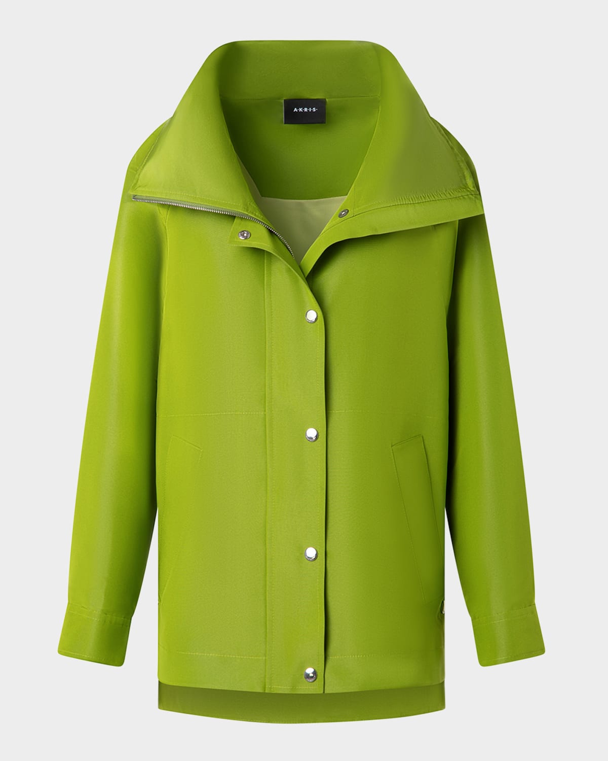 Palina Water-Resistant Silk Poplin Parka Jacket