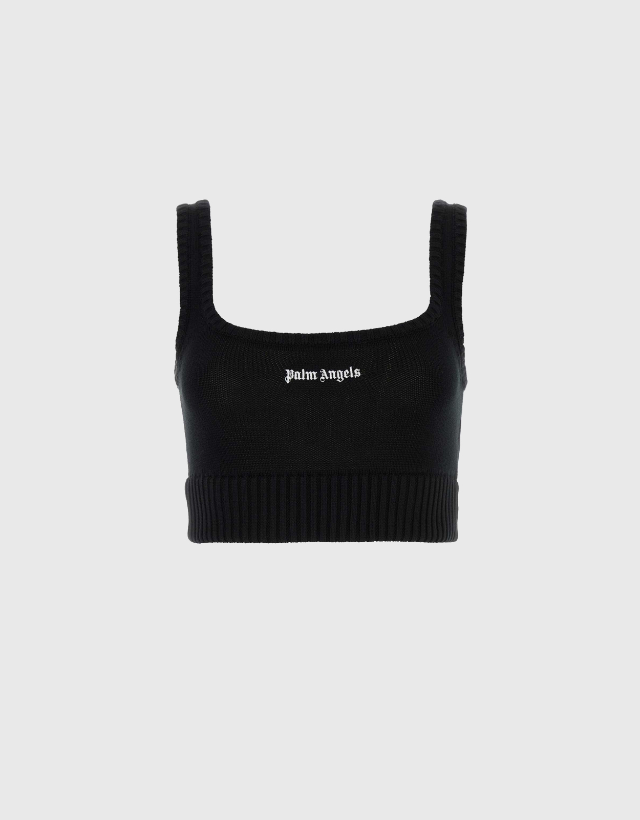 Palm Angels Sleeveless Ribbed Crop Top - XS