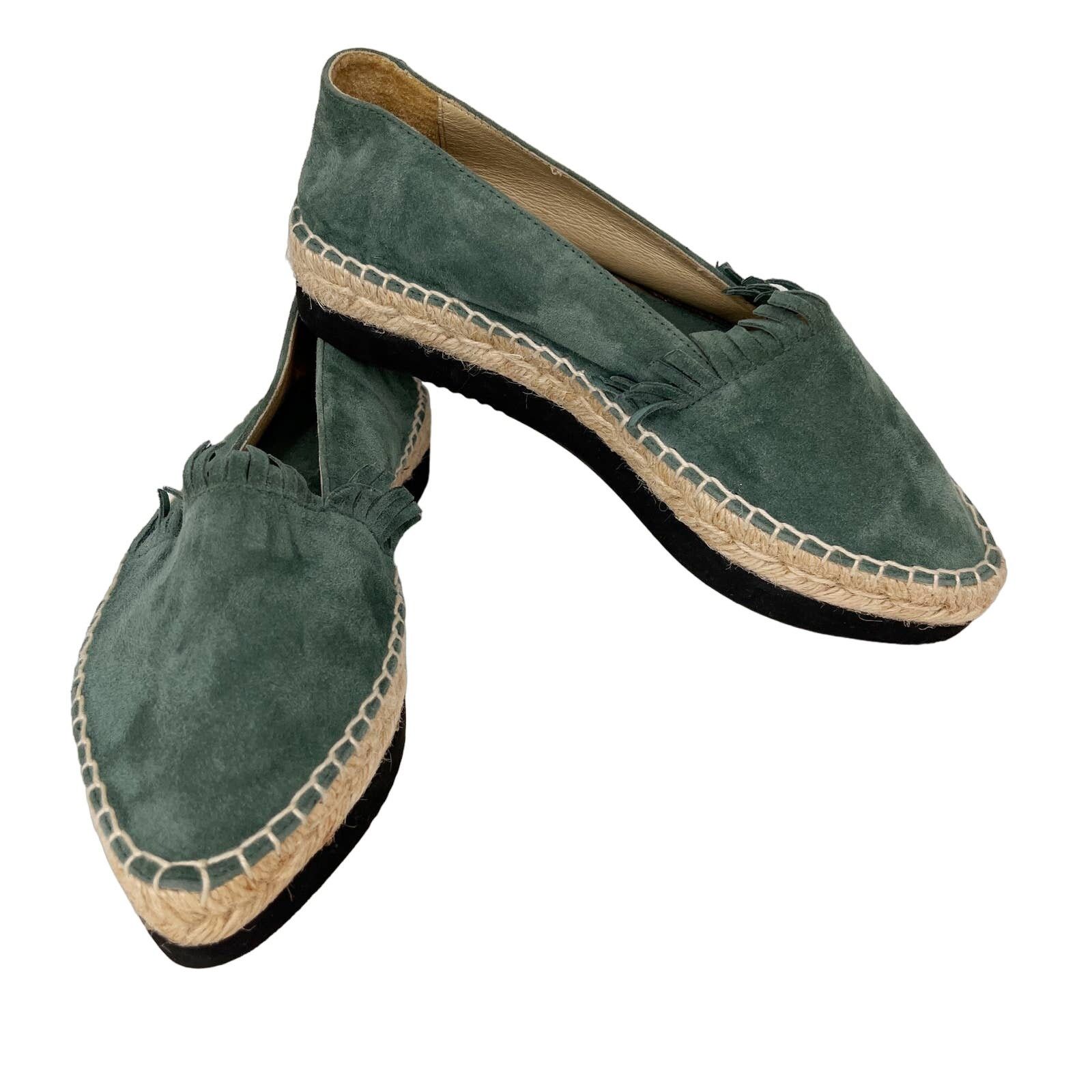 Paloma Bercelo Palomitas Paloma Barcelo Daniela Espadrilles Suede 36 6 Shoes in Green, Women's