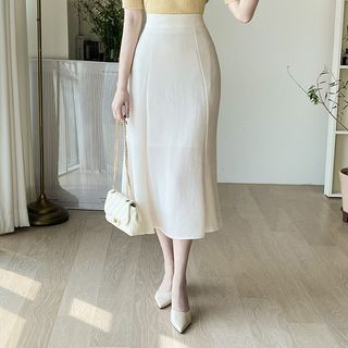 Paneled Long Mermaid Skirt