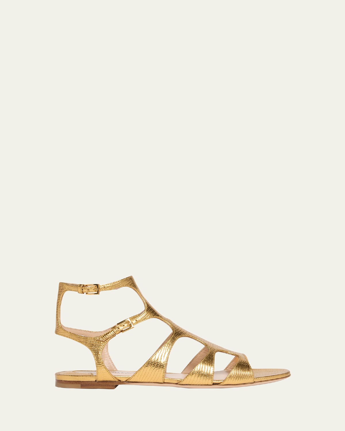 Paradis Metallic Gladiator Sandals