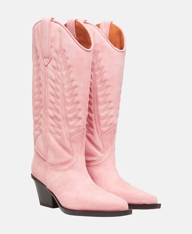 Paris Texas Cowboy Boots in Light Pink, Women's (Size 7)