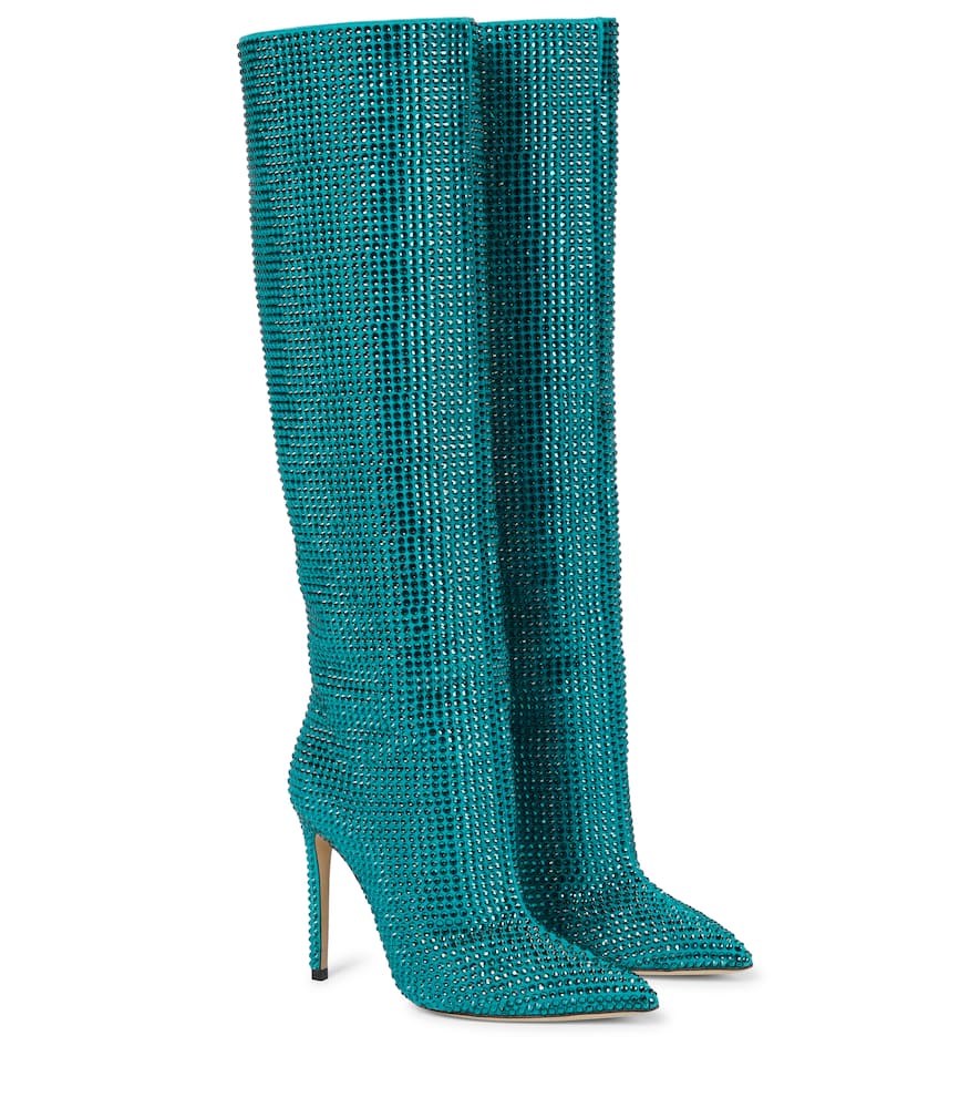 Paris Texas Holly embellished knee-high boots