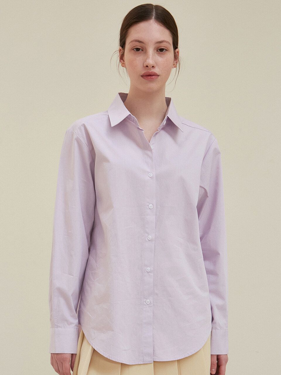 Pastel Collar Shirt_Violet