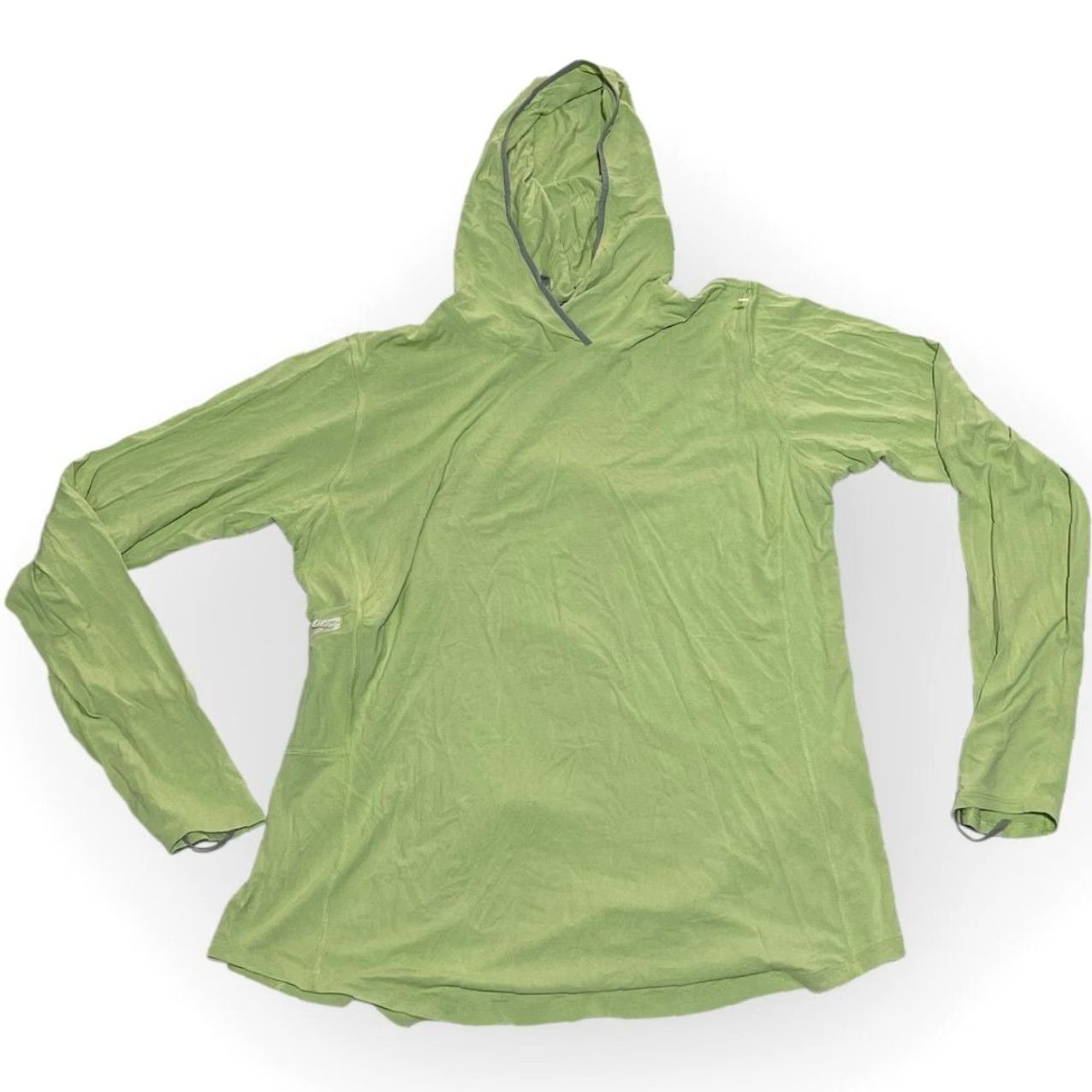 Patagonia Exceptional Women's Lightweight Daily Hoody In Soft Cool Capilene Fabric Size L Light Green in White