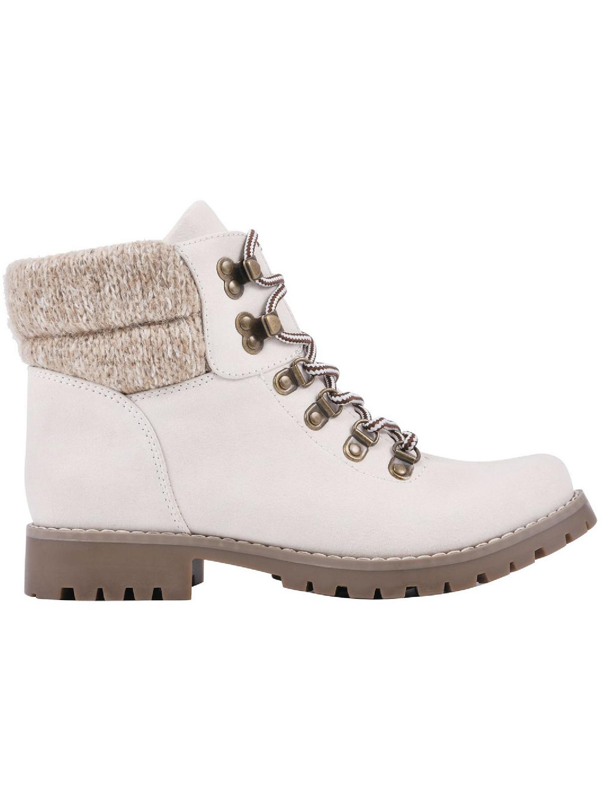 Pathfield Womens Knit Lace-Up Ankle Boots