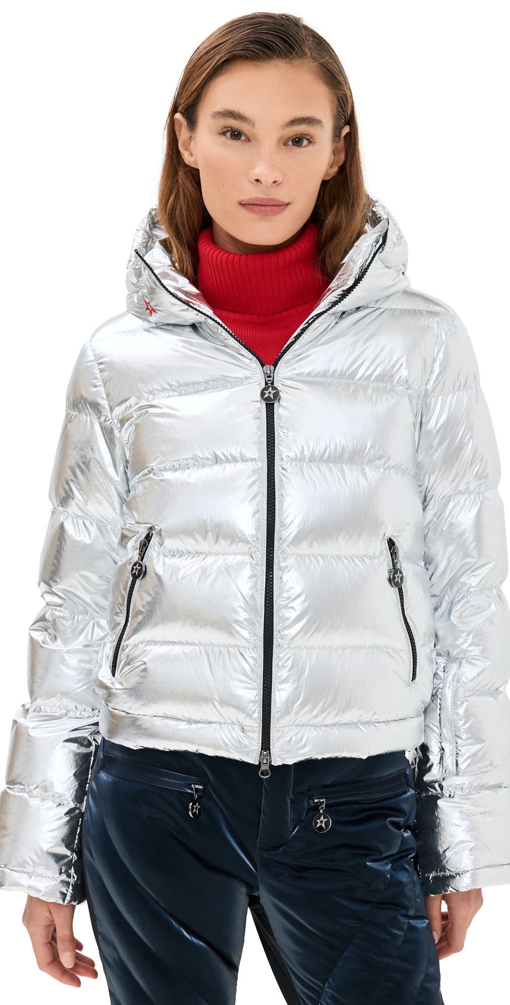 Perfect Moment Polar Flare Ski Jacket Silver Foil S