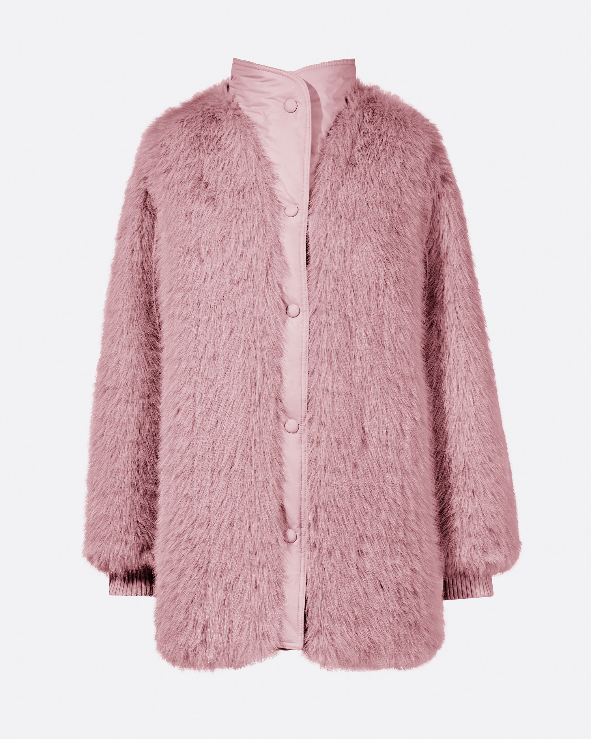 Perfect Moment Women's Faux Fur Coat, Ski Jackets, Pink Faux Fur, XS