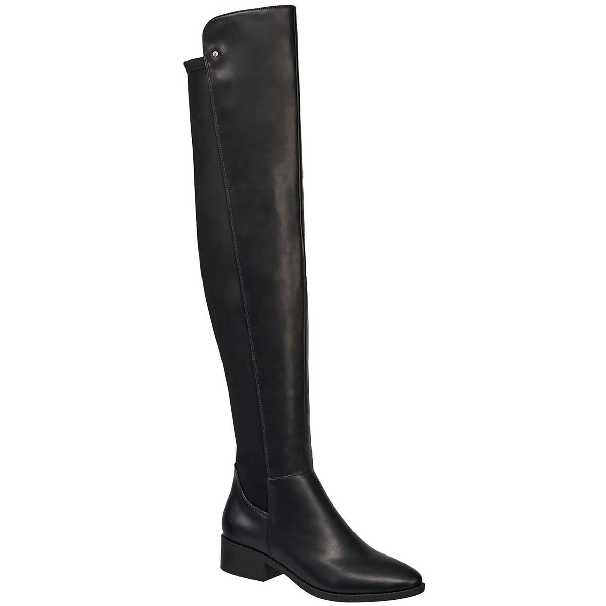 Perfect Womens Vegan Leather Zipper Over-The-Knee Boots