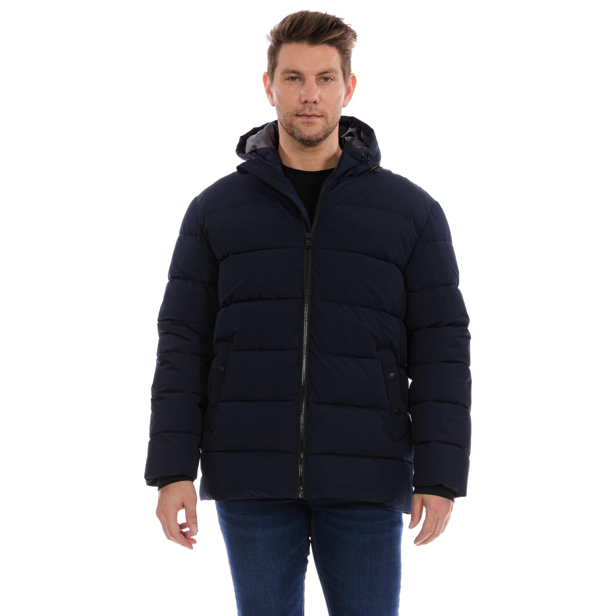 Perry Ellis Solid Heavy Puffer Jacket