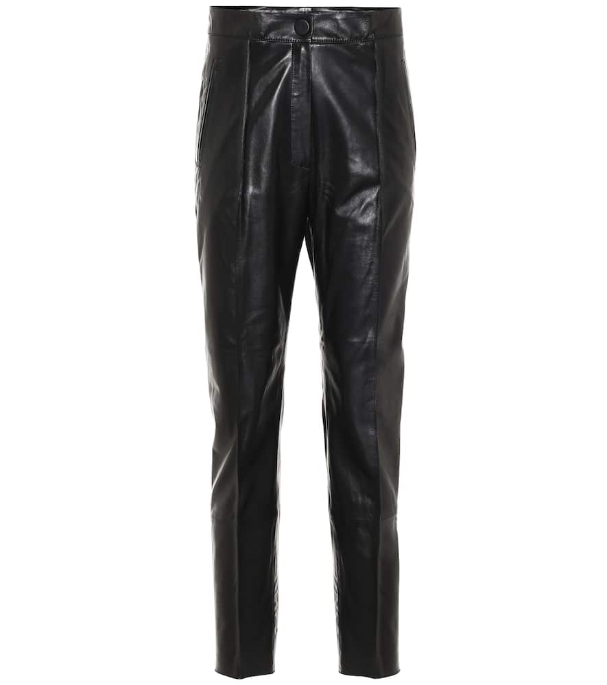 Petar Petrov Hogan high-rise leather pants