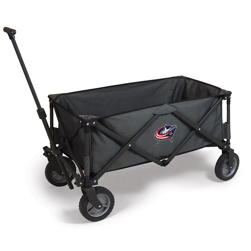 Picnic Time Columbus Blue Jackets Adventure Wagon Portable Utility Wagon, Gray