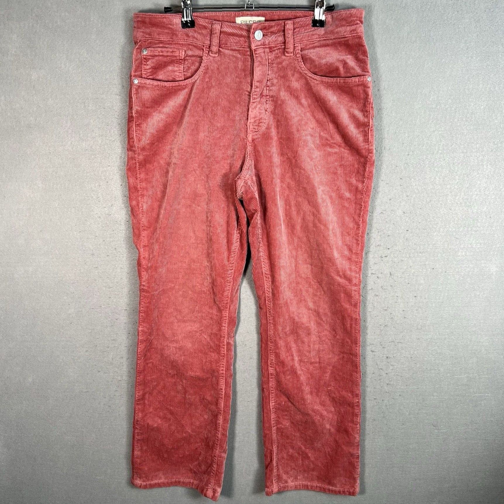 Pink Corduroy Bootcut Pants For Women By Anthropologie In Size 30 Pilcro in White