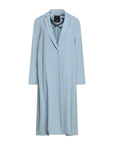 Pinko Woman Overcoat & Trench Coat Pastel blue Size 2 Polyester, Elastane