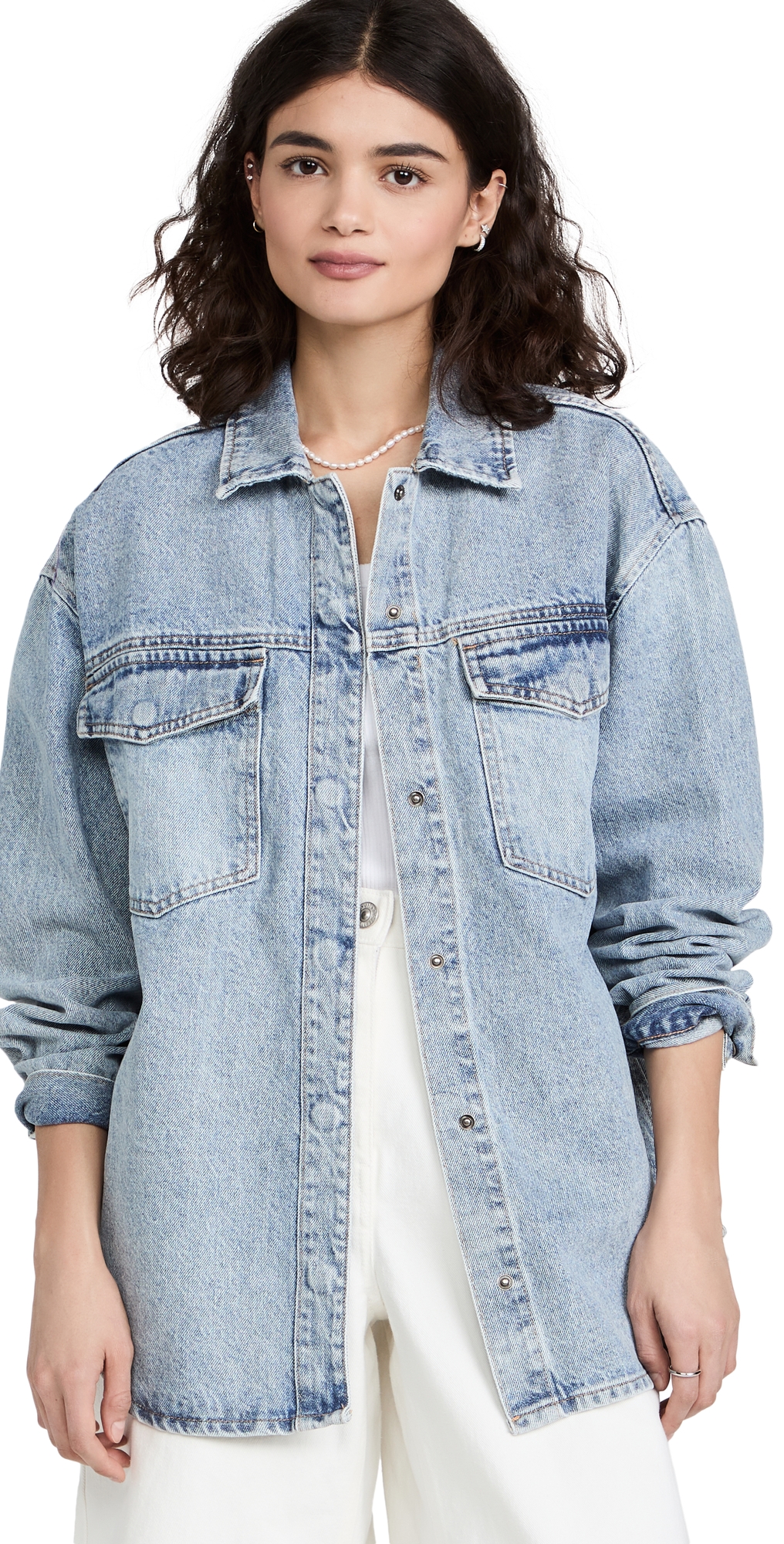 Pistola Denim Mandy Oversized Shacket Paloma XL