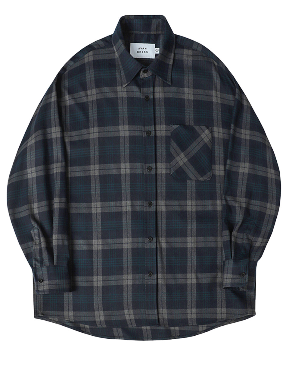 Plaid Shirt_Navy