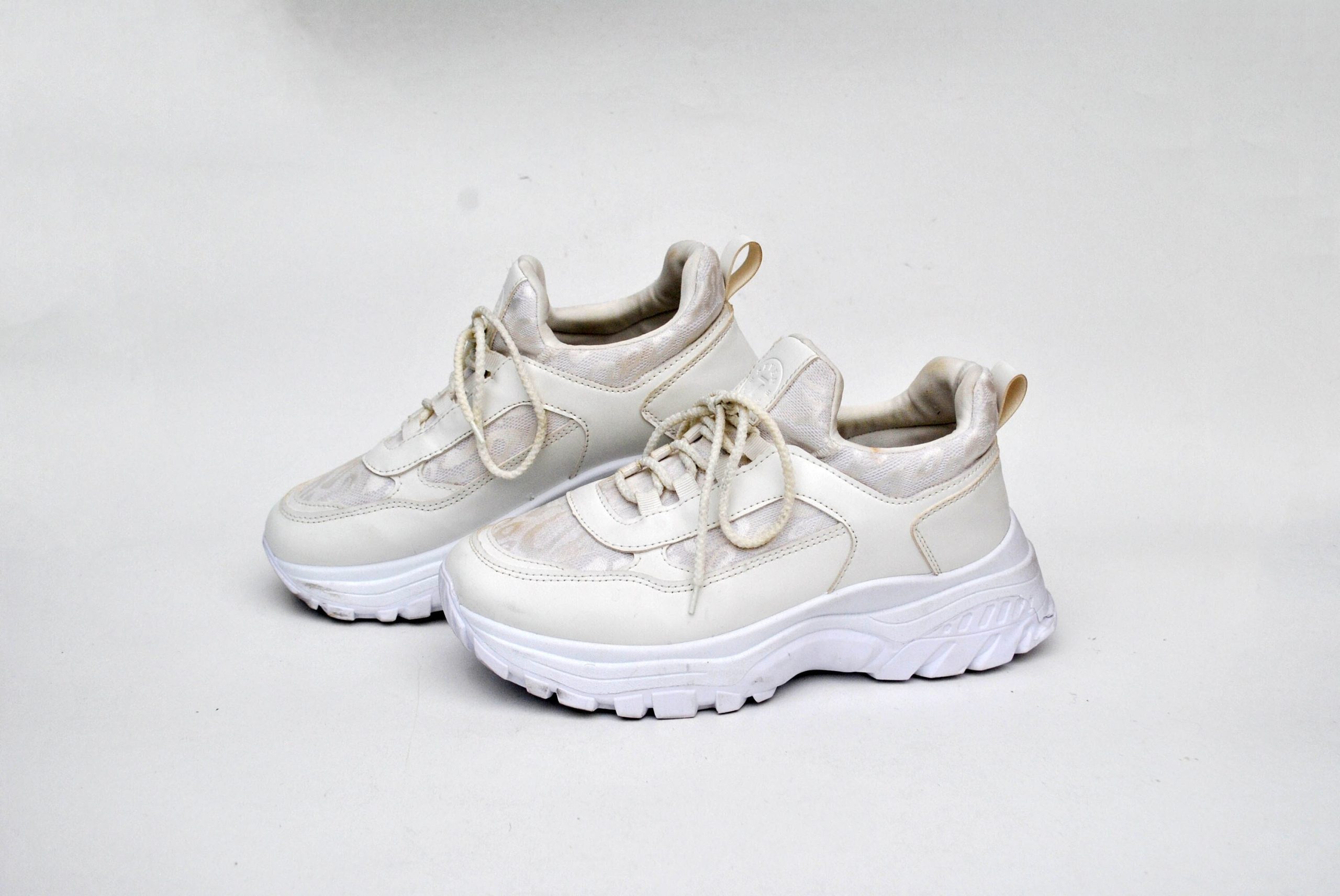 Platform Shoes Sneakers White Boots 90 Goth Rock Vintage Size Eu 39 Uk 6 Us 8 Womens Buffalo Platforms