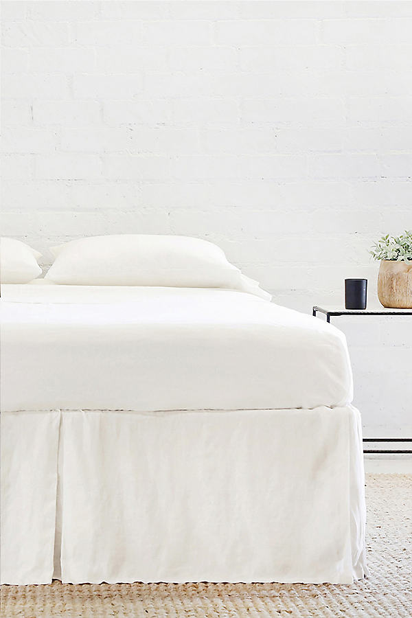 Pleated Linen Bed Skirt