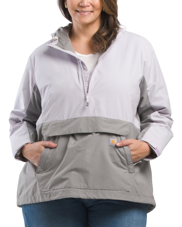 Plus Lightweight Anorak Jacket for Women | Nylon