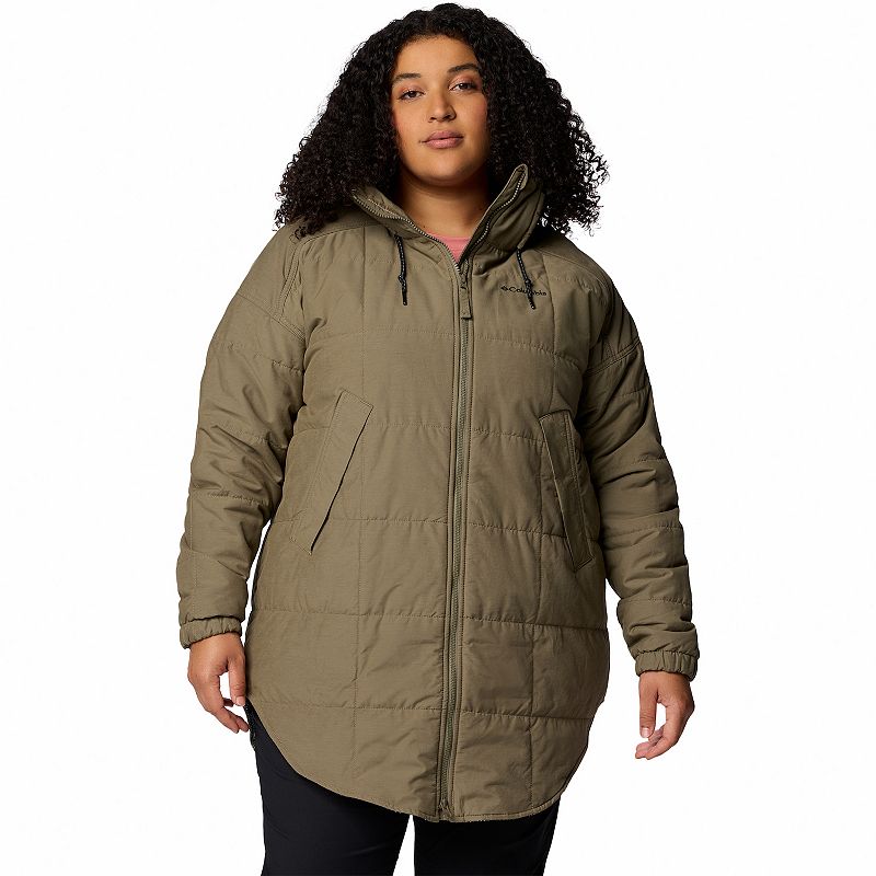 Plus Size Columbia Chatfield Hill II Parka Jacket, Women's, Size: 1XL, Stone Green