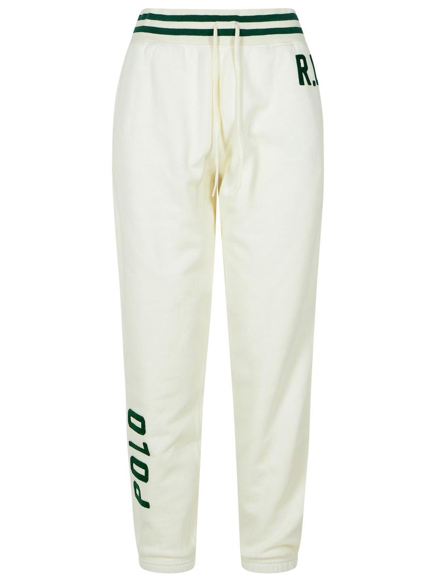 Polo Ralph Lauren White Cotton Joggers