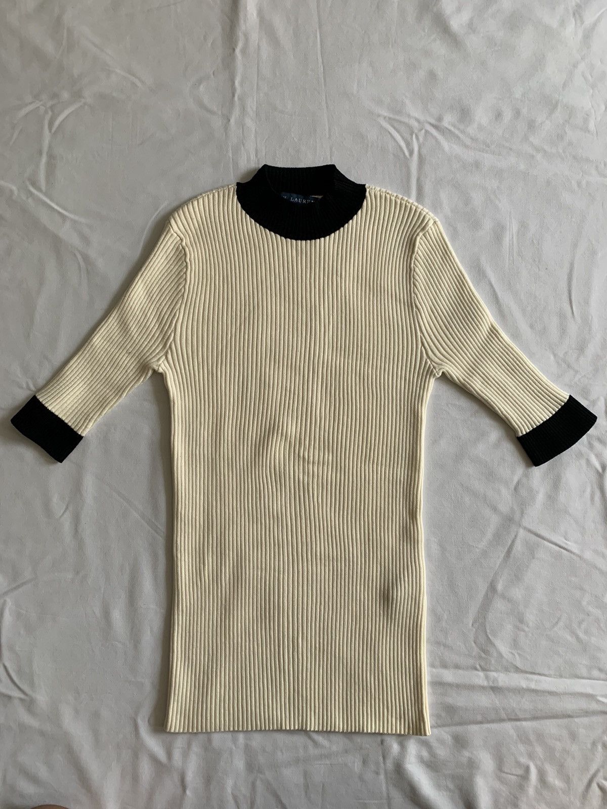 Polo Ralph Lauren x Ralph Lauren Ralph Laurent Blended Knitted Top in Beige, Women's (Size XS)