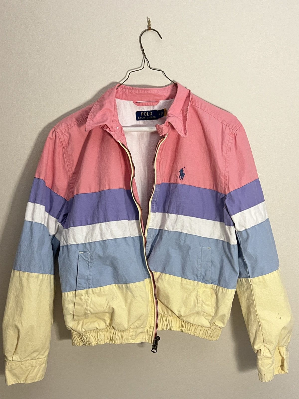 Polo Ralph Laurent Windbreaker Pastel in Light Pastel, Women's (Size Medium)