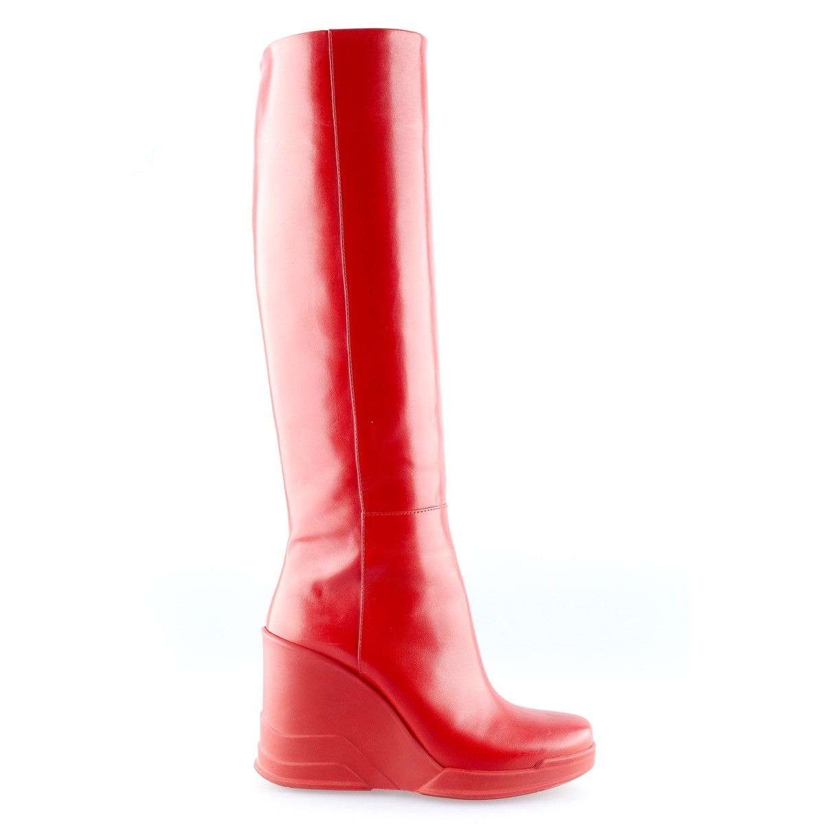 Prada Red Wedge Boots - Fall/winter 2014 (Eu 36), Women's (Size 5)