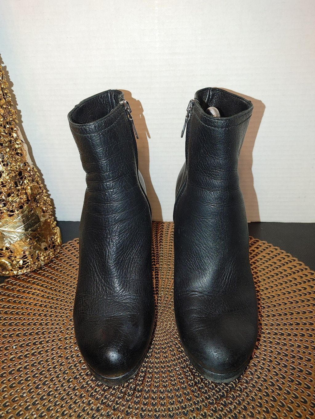 Prada Wedge Boots Size 37.5 in Black, Women's