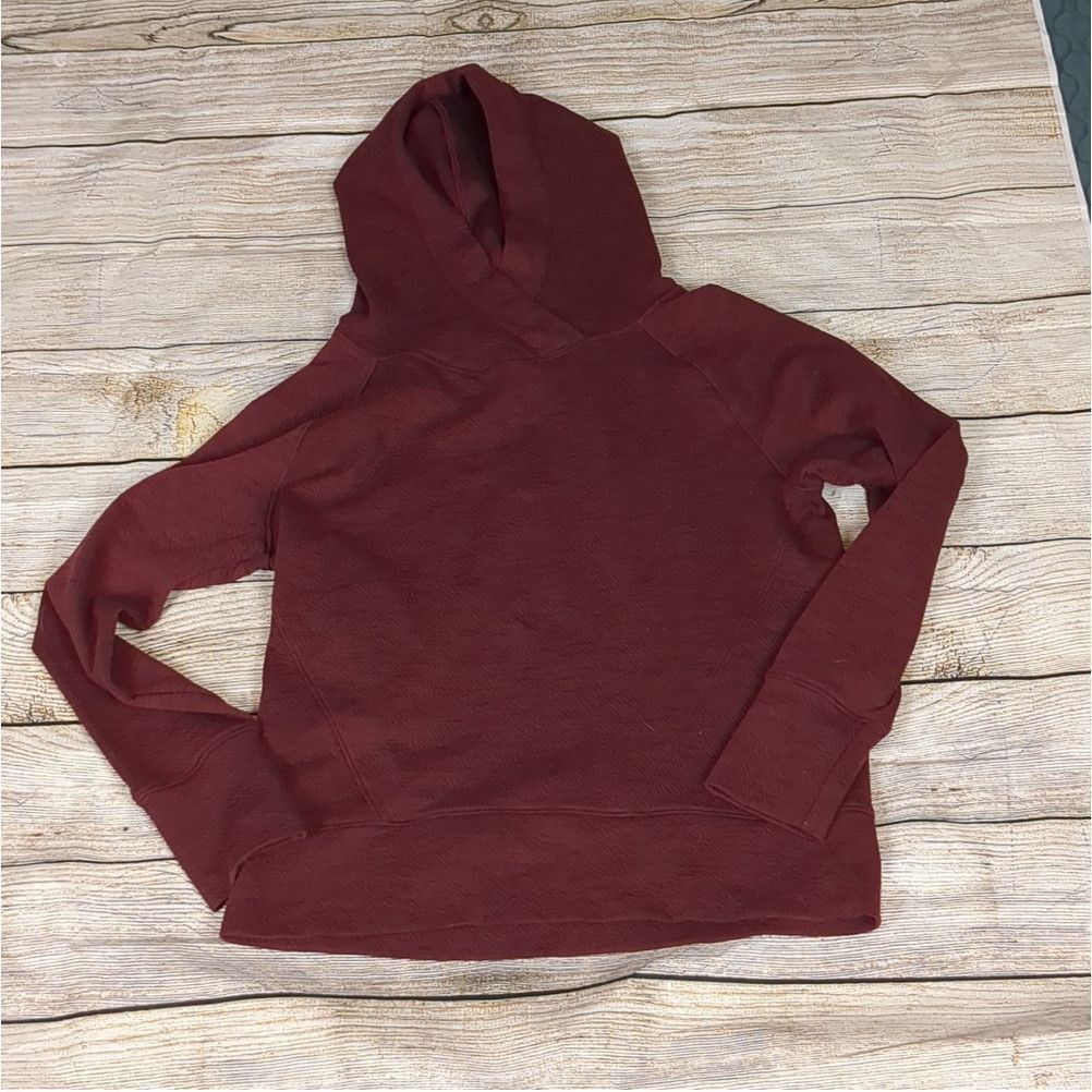 Prana Burgundy Sunrise Hoody Size Small in Red, Women's