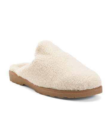 Prime Time Cozy Flat Mules for Women | Textile