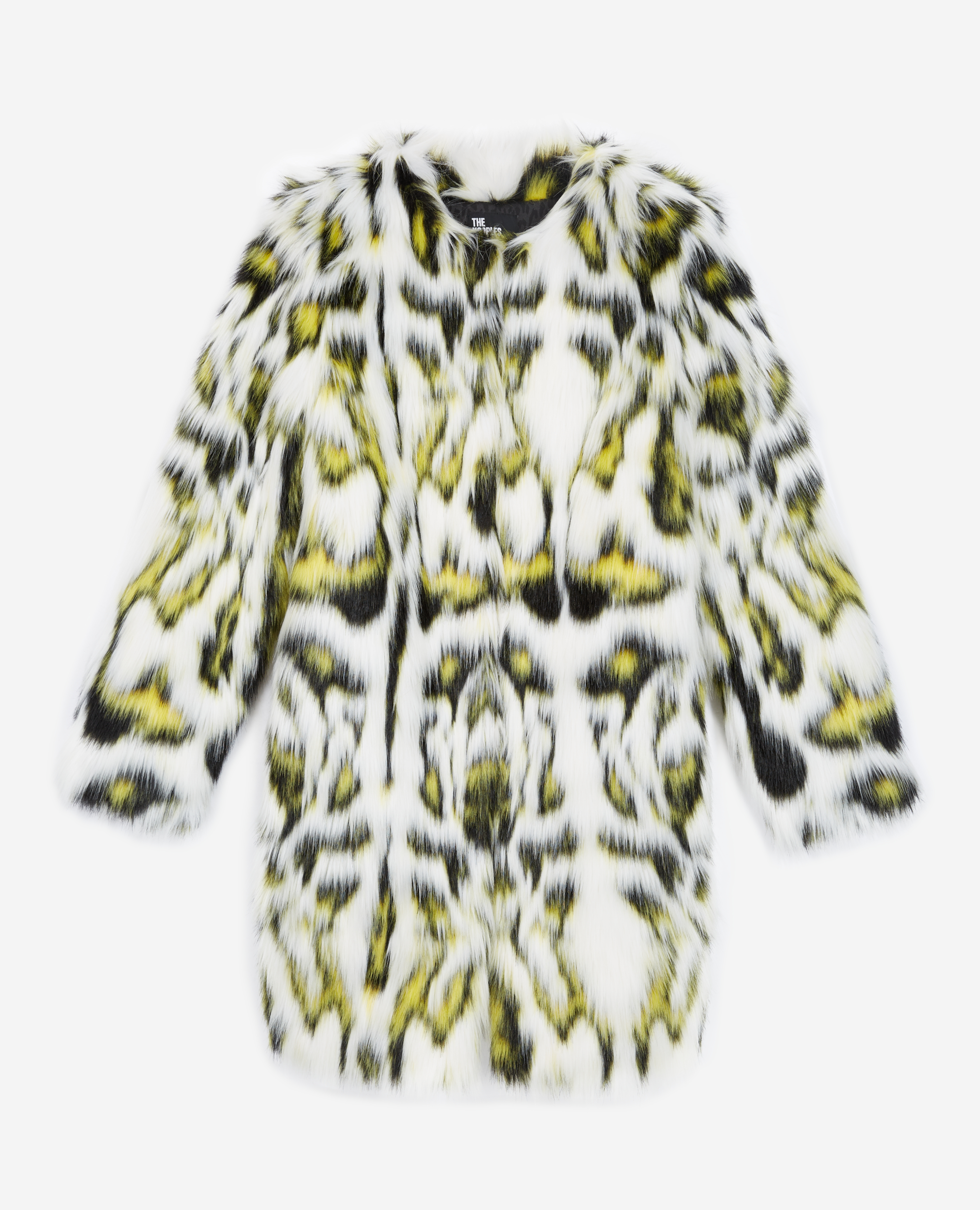 Printed Faux Fur Coat