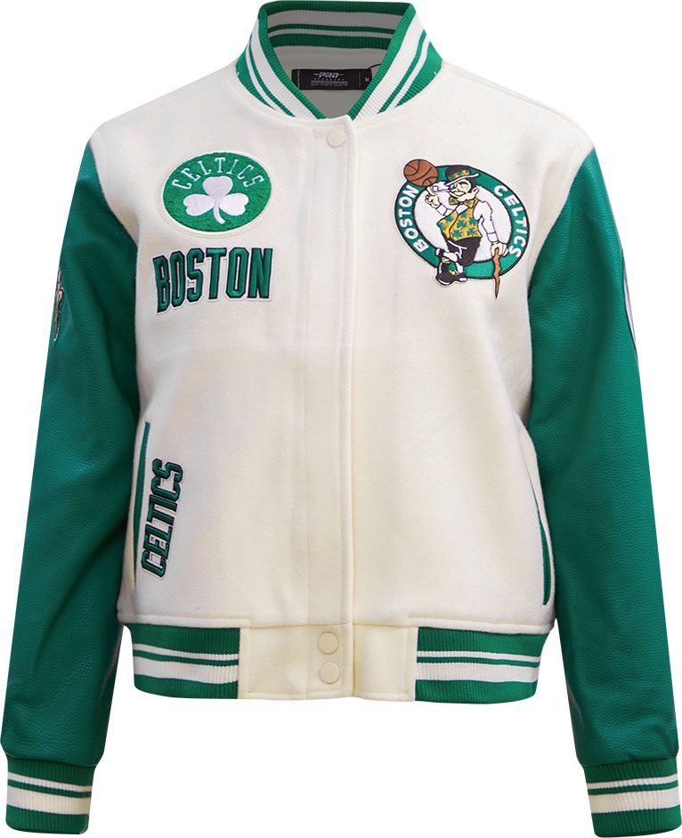 Pro Standard Women's Boston Celtics Varsity Jacket, Medium, Green