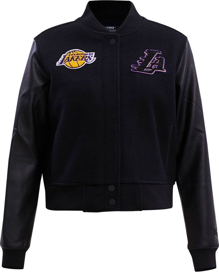 Pro Standard Women's Los Angeles Lakers Black Wool Varsity Jacket