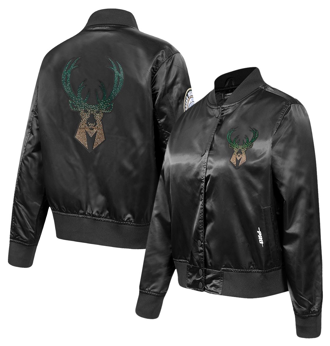 Pro Standard Women's Milwaukee Bucks Jewel Satin Jacket