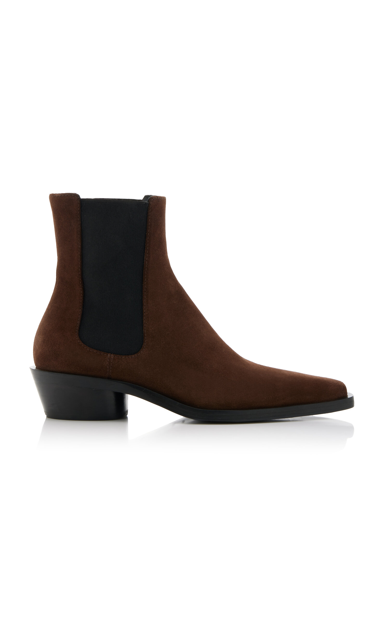 Proenza Schouler - Bronco Suede Chelsea Boots - Brown - IT 36 - Moda Operandi