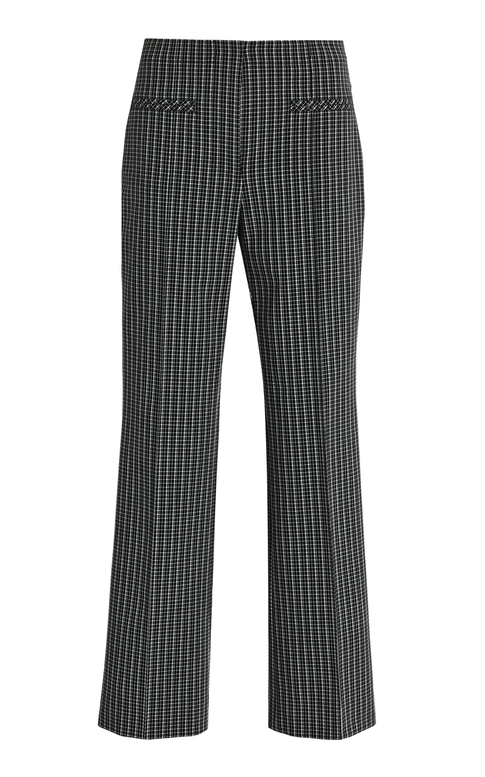 Proenza Schouler White Label - Isadora Stretch-Suiting Straight-Leg Pants - Grey - US 2 - Moda Operandi