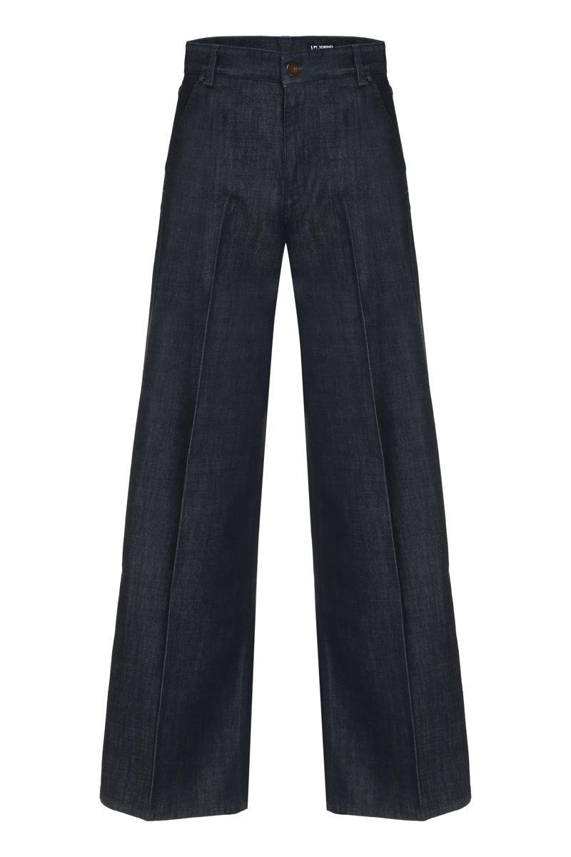 Pt Torino Cyndi Denim Flared Pants