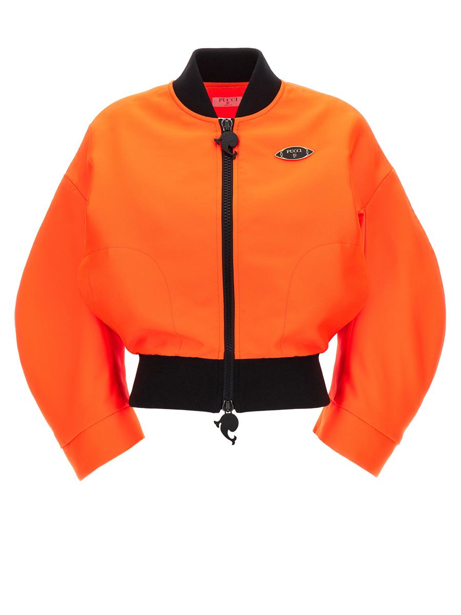 Pucci Neon Logo Bomber Jacket