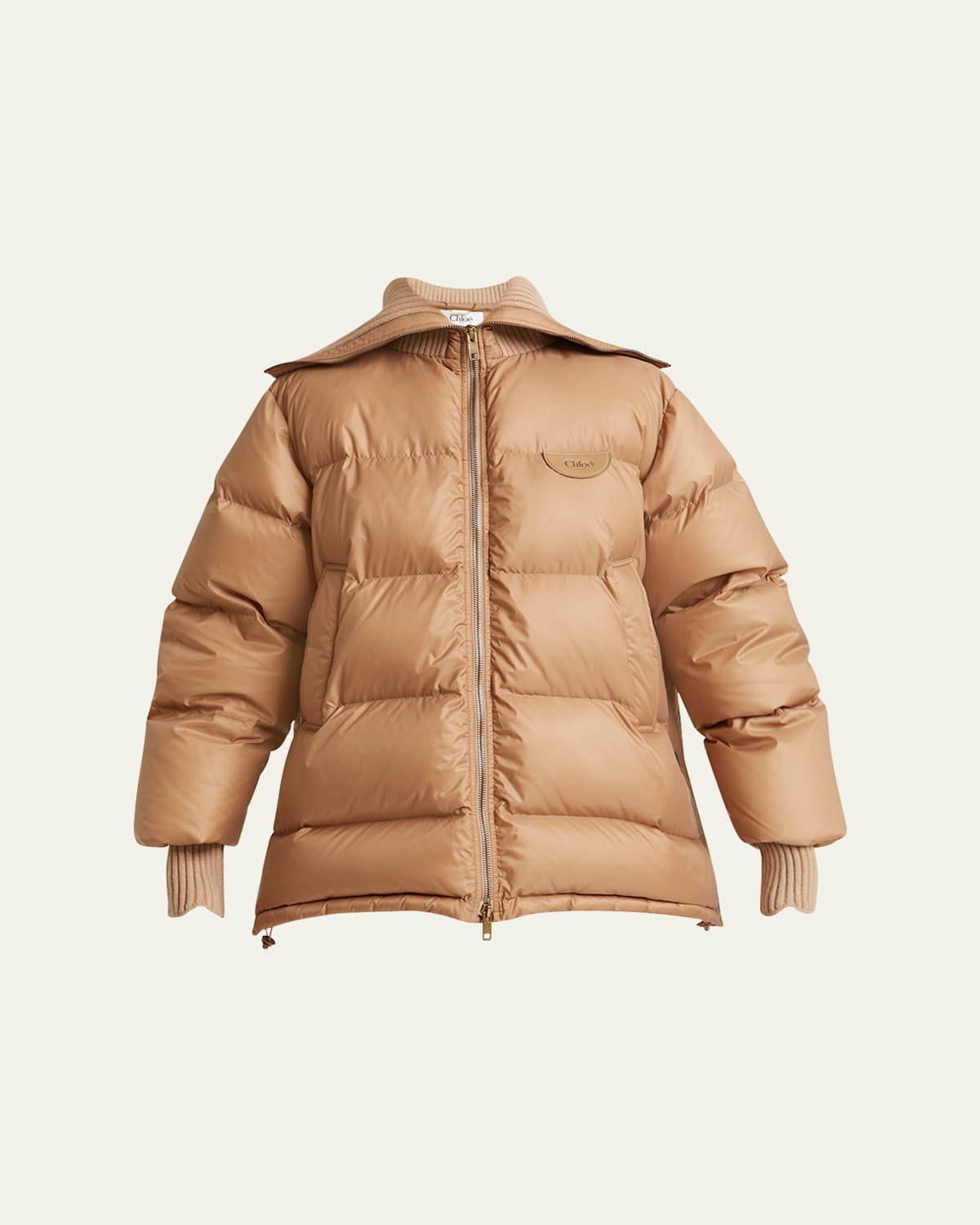 Puffer Drawcord Coat