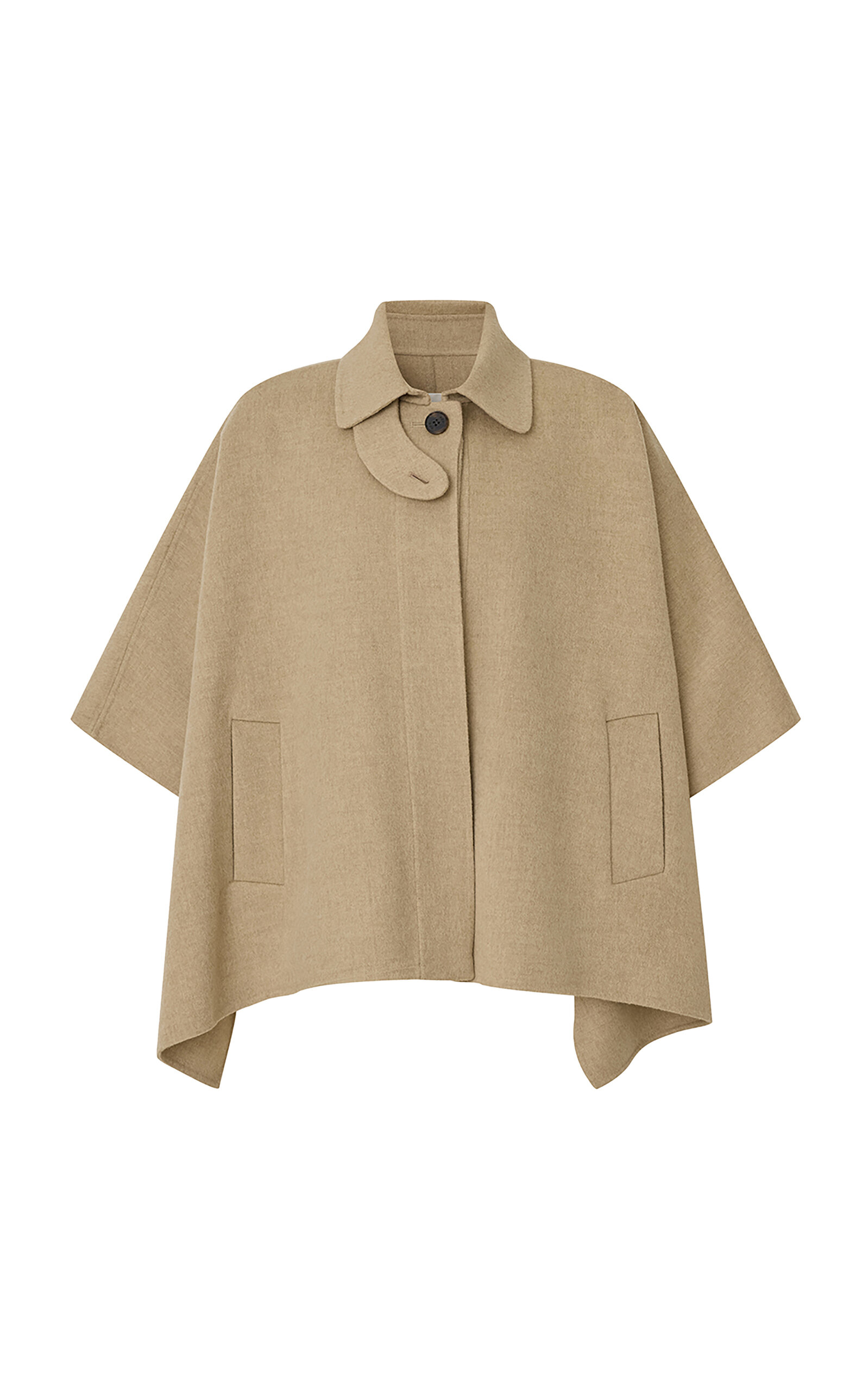 R2W - Wool Cape Coat - Nude - OS - Only At Moda Operandi