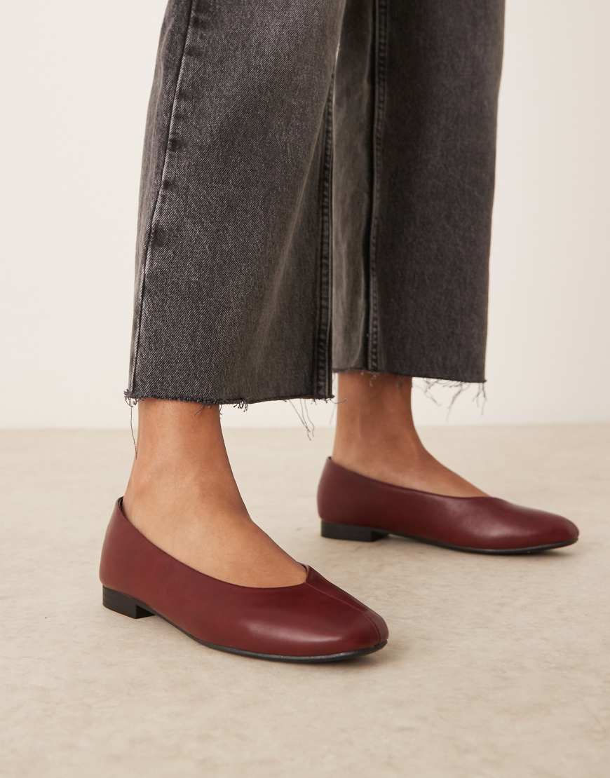 RAID Bonito ballet flats in burgundy-Red