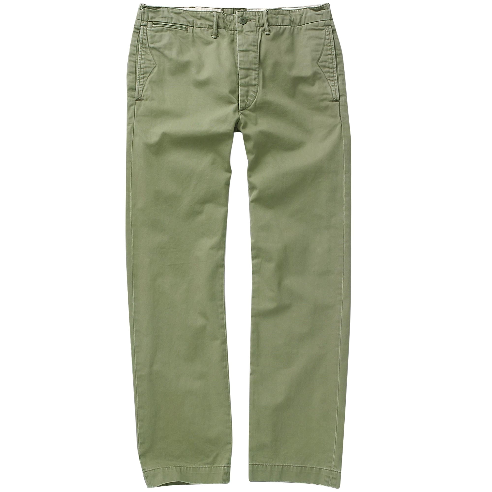 RRL By Ralph Lauren Officer's Chino Trousers - Khaki - 4843-KHK OFFICER PANT