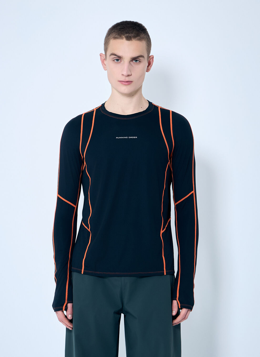 RUNNING ORDER Slater Long-sleeve Top - Tops Black L