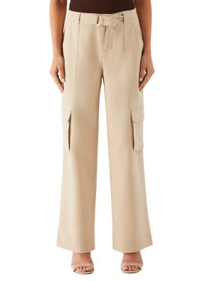 Rafaella Women's Wide Leg Cargo Pants, 4