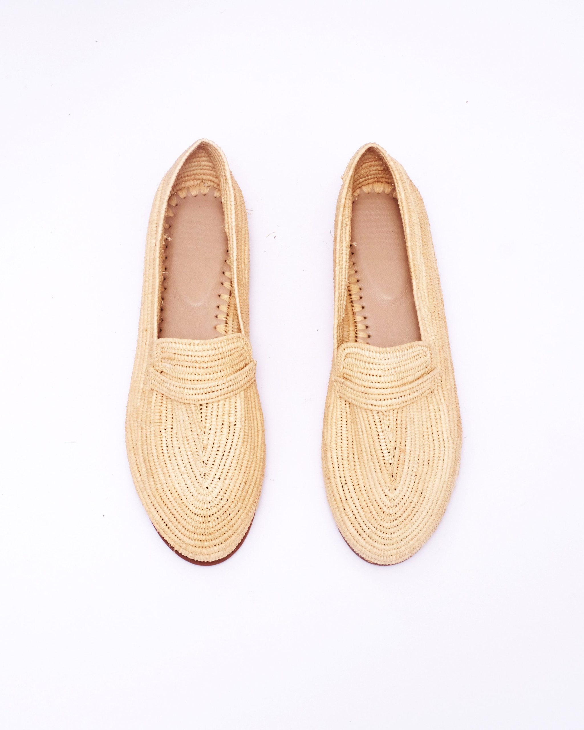 Raffia Loafers Shoes Slip-On Flats Women Moccasins Ballet Flat Casual Shoes Moroccan