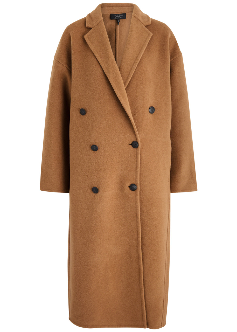 Rag & Bone Thea Double-breasted Wool-blend Coat - Camel - M (UK12 / M)